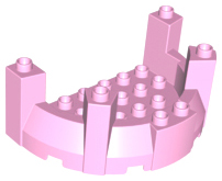Duplo Building Turret Top - Castle in Bright Pink