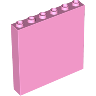 Panel 1 x 6 x 5 in Bright Pink