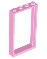 Door Frame 1 x 4 x 6 Type 2 in Bright Pink