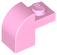 Brick Curved 1 x 2 x 1 1/3 with Curved Top in Bright Pink