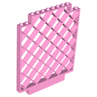 Belville, Wall, Lattice 12 x 1 x 12 Square in Bright Pink