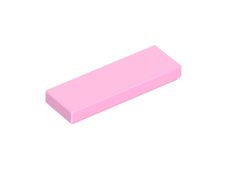 Tile 1 x 3 in Bright Pink