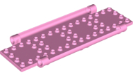 Plate Special Book Cover Back 6 x 16 with Pin Holes in Bright Pink