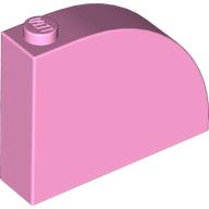 Brick Curved 1 x 4 x 2 2/3 in Bright Pink