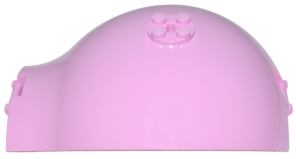 Panel Curved Tapered with Bars at Each End in Bright Pink