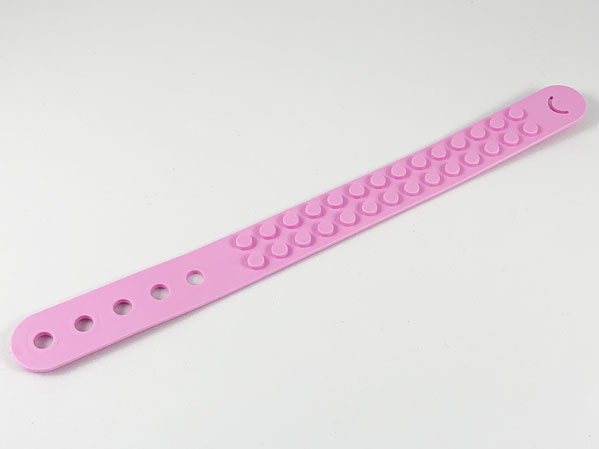 DOTS Bracelet 2 Stud Wide in Bright Pink
