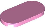 Tile Round 2 x 4 in Bright Pink