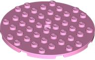 Plate Round 8 x 8 in Bright Pink