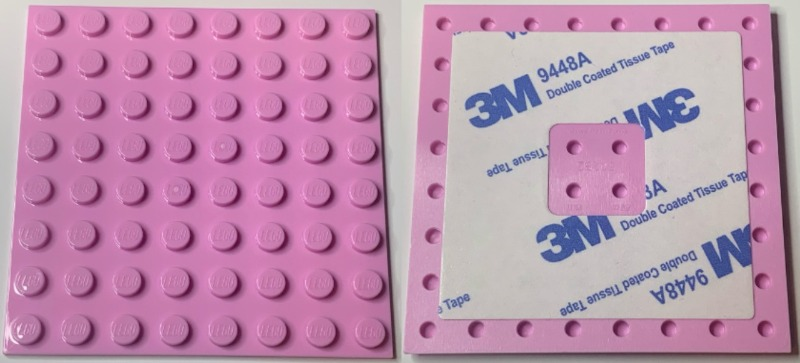 Baseplate Special 8 x 8 with Adhesive Backside in Bright Pink