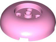 Brick Round 4 x 4 Dome Top with Round 2 x 2 Recessed, 4 Studs in Bright Pink
