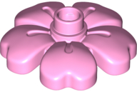 Duplo Plant, Flower with 1 Top Studs in Bright Pink