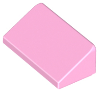 Brick Sloped 30° 1 x 2 x 2/3 in Bright Pink