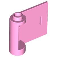 Door 1 x 3 x 2 Right - Open Between Top and Bottom Hinge in Bright Pink