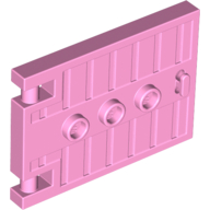 Door 1 x 5 x 3 with 3 Studs and Handle in Bright Pink