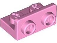 Bracket 1 x 2 - 1 x 2 Inverted in Bright Pink