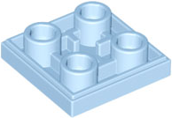 Tile Special 2 x 2 Inverted in Bright Light Blue