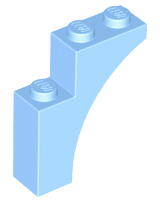 Brick Arch 1 x 3 x 3 [Gothic] in Bright Light Blue