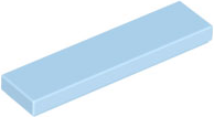 Tile 1 x 4 with Groove in Bright Light Blue