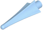 Weapon Spear Tip with Fins in Bright Light Blue
