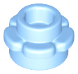 Plant, Flower, Plate Round 1 x 1 with 5 Petals in Bright Light Blue