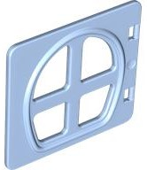 Duplo Door / Window in Bright Light Blue