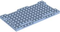 Plate Special 8 x 16 x 2/3 with Six Recessed Edges in Bright Light Blue