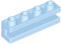 Brick Special 1 x 4 with Groove in Bright Light Blue