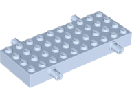 Vehicle Base, Brick Special 4 x 10 with 4 Pins in Bright Light Blue
