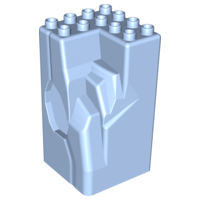 Duplo Rock Cave 4 x 4 x 6 in Bright Light Blue
