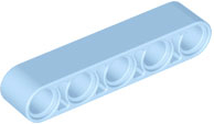 Technic Beam 1 x 5 Thick in Bright Light Blue