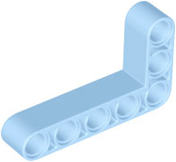 Technic Beam 3 x 5 L-Shape Thick in Bright Light Blue