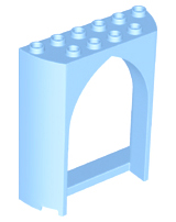 Panel 2 x 6 x 6 with Gothic Arch in Bright Light Blue