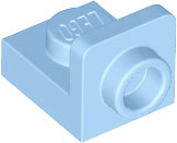 Bracket 1 x 1 - 1 x 1 Inverted in Bright Light Blue