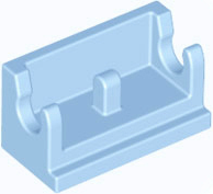 Hinge Brick 1 x 2 Base in Bright Light Blue