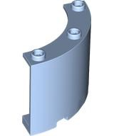 Panel 4 x 4 x 3 Quarter Cylinder in Bright Light Blue