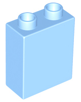 Duplo Brick 1 x 2 x 2 in Bright Light Blue