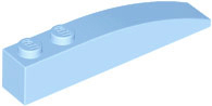 Brick Curved 6 x 1 in Bright Light Blue