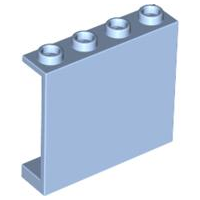 Panel 1 x 4 x 3 [Hollow Studs] in Bright Light Blue