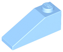 Brick Sloped 33° 3 x 1 in Bright Light Blue