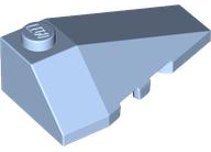 Brick Wedged, Sloped 4 x 2 Triple Right in Bright Light Blue