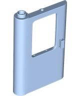 Door 1 x 4 x 5 Train Left - Thick Support Bottom in Bright Light Blue