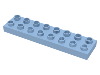 Duplo Plate 2 x 8 in Bright Light Blue