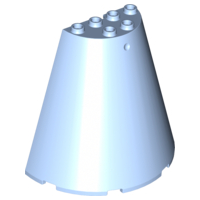 Cone Half 8 x 4 x 6 in Bright Light Blue
