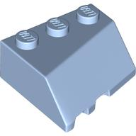 Brick Wedged, Sloped 45° 3 x 3 Right in Bright Light Blue