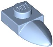Plate Special 1 x 1 with Tooth in Bright Light Blue