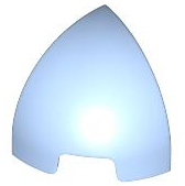 Brick Round Curved 1 x 1 x 1 Quarter Dome in Bright Light Blue
