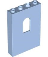 Panel 1 x 4 x 5 with Arched Window in Bright Light Blue