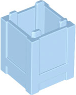 Container Box 2 x 2 x 2 - Top Opening in Bright Light Blue