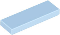 Tile 1 x 3 in Bright Light Blue