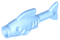Animal, Fish [Hollow Stud Mouth] in Bright Light Blue